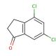 4,6-Dichloro-1-indanone (CAS 52397-81-6) - chemical structure image