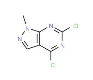 4,6-Dichloro-1-methyl-1H-pyrazolo[3,4-d]pyrimidine (CAS 98141-42-5) - chemical structure image