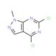 4,6-Dichloro-1-methyl-1H-pyrazolo[3,4-d]pyrimidine (CAS 98141-42-5) - chemical structure image