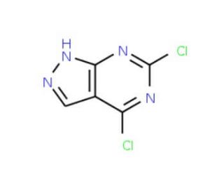 4,6-Dichloro-1H-pyrazolo[3,4-d]pyrimidine (CAS 42754-96-1) - chemical structure image