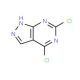 4,6-Dichloro-1H-pyrazolo[3,4-d]pyrimidine (CAS 42754-96-1) - chemical structure image