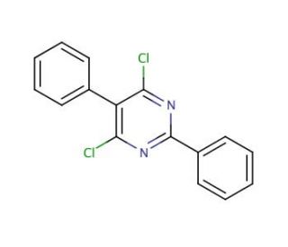 4,6-Dichloro-2,5-diphenylpyrimidine (CAS 29133-99-1) - chemical structure image