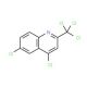 4,6-Dichloro-2-trichloromethyl-quinoline (CAS 93600-20-5) - chemical structure image