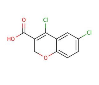 4,6-Dichloro-2H-benzopyran-3-carboxaldehyde (CAS 175205-58-0) - chemical structure image