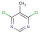 4,6-Dichloro-5-methylpyrimidine (CAS 4316-97-6) - chemical structure image