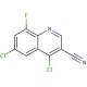 4,6-dichloro-8-fluoroquinoline-3-carbonitrile - chemical structure image
