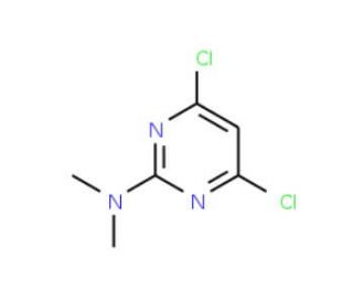 4,6-Dichloro-N,N-dimethyl-2-pyrimidinamine (CAS 5734-68-9) - chemical structure image