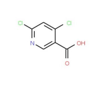4,6-Dichloronicotinic acid (CAS 73027-79-9) - chemical structure image
