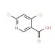 4,6-Dichloronicotinic acid (CAS 73027-79-9) - chemical structure image