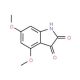 4,6-dimethoxy-2,3-dihydro-1H-indole-2,3-dione (CAS 21544-81-0) - chemical structure image