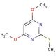 4,6-Dimethoxy-2-methylthiopyrimidine (CAS 90905-46-7) - chemical structure image
