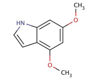 4,6-Dimethoxyindole (CAS 23659-87-2) - chemical structure image