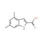 4,6-Dimethyl-1H-indole-2-carboxylic acid (CAS 383132-27-2) - chemical structure image