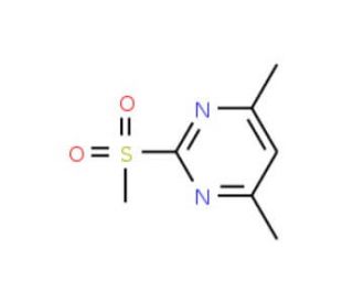 4,6-Dimethyl-2-methylsulfonylpyrimidine (CAS 35144-22-0) - chemical structure image