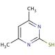 4,6-Dimethyl-2-pyrimidinethiol (CAS 22325-27-5) - chemical structure image