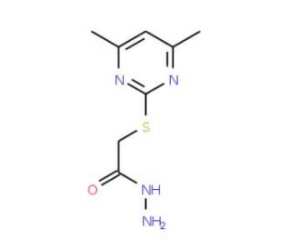 (4,6-Dimethyl-pyrimidin-2-ylsulfanyl)-acetic acid hydrazide - chemical structure image