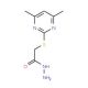 (4,6-Dimethyl-pyrimidin-2-ylsulfanyl)-acetic acid hydrazide - chemical structure image