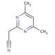 (4,6-dimethylpyrimidin-2-yl)acetonitrile - chemical structure image