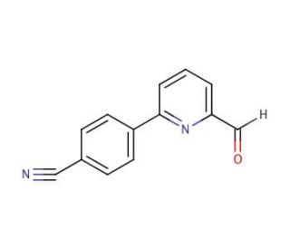 4-(6-Formylpyridin-2-yl)benzonitrile (CAS 834884-79-6) - chemical structure image