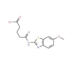4-(6-Methoxy-benzothiazol-2-ylcarbamoyl)-butyric acid (CAS 436086-78-1) - chemical structure image