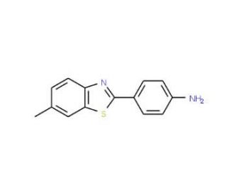 4-(6-methyl-1,3-benzothiazol-2-yl)aniline (CAS 92-36-4) - chemical structure image