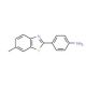4-(6-methyl-1,3-benzothiazol-2-yl)aniline (CAS 92-36-4) - chemical structure image