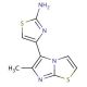 4-(6-Methyl-imidazo[2,1-b]thiazol-5-yl)-thiazol-2-ylamine - chemical structure image