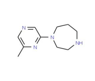 4-(6-Methylpyrazin-2-yl)-1,4-diazepane (CAS 869901-23-5) - chemical structure image