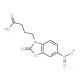 4-(6-nitro-2-oxo-1,3-benzoxazol-3(2H)-yl)butanoic acid (CAS 42142-70-1) - chemical structure image