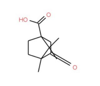 4,7,7-Trimethyl-3-oxo-bicyclo[2.2.1]heptane-1-carboxylic acid - chemical structure image