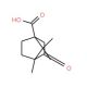 4,7,7-Trimethyl-3-oxo-bicyclo[2.2.1]heptane-1-carboxylic acid - chemical structure image