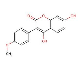 4,7-dihydroxy-3-(4-methoxyphenyl)-2H-chromen-2-one - chemical structure image