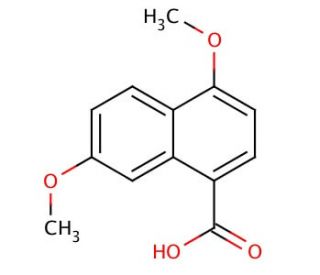 4,7-Dimethoxy-1-naphthoic acid (CAS 90381-45-6) - chemical structure image