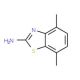 4,7-dimethyl-1,3-benzothiazol-2-amine (CAS 78584-08-4) - chemical structure image