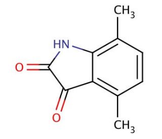 4,7-dimethyl-1H-indole-2,3-dione (CAS 15540-90-6) - chemical structure image