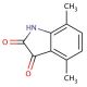 4,7-dimethyl-1H-indole-2,3-dione (CAS 15540-90-6) - chemical structure image