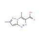 4,7-Dimethylpyrazolo[5,1-c][1,2,4]triazine-3-carboxylic acid (CAS 175137-58-3) - chemical structure image