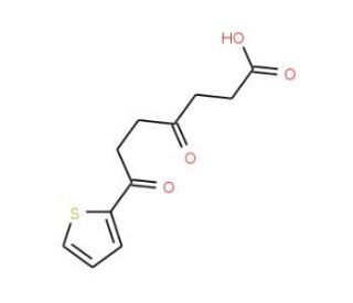 4,7-Dioxo-7-thiophen-2-yl-heptanoic acid (CAS 24090-18-4) - chemical structure image