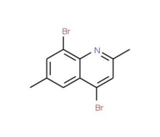 4,8-Dibromo-2,6-dimethylquinoline (CAS 1189107-53-6) - chemical structure image