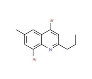 4,8-Dibromo-6-methyl-2-propylquinoline (CAS 1189107-16-1) - chemical structure image