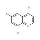 4,8-Dibromo-6-methylquinoline (CAS 1189106-63-5) - chemical structure image