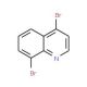 4,8-Dibromoquinoline (CAS 1070879-31-0) - chemical structure image