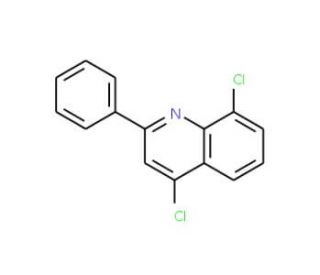 4,8-Dichloro-2-phenylquinoline (CAS 126530-46-9) - chemical structure image