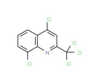 4,8-Dichloro-2-trichloromethylquinoline (CAS 93600-66-9) - chemical structure image