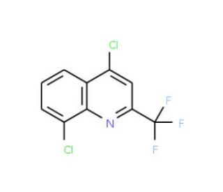 4,8-Dichloro-2-(trifluoromethyl)quinoline (CAS 18706-35-9) - chemical structure image