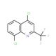 4,8-Dichloro-2-(trifluoromethyl)quinoline (CAS 18706-35-9) - chemical structure image