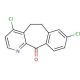 4,8-Dichloro-5,6-dihydro-11H-benzo[5,6]cyclohepta[1,2-b]pyridin-11-one (CAS 133330-60-6) - chemical structure image