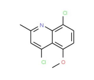 4,8-Dichloro-5-methoxy-2-methylquinoline (CAS 1206-61-7) - chemical structure image