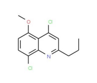4,8-Dichloro-5-methoxy-2-propylquinoline (CAS 1189105-73-4) - chemical structure image