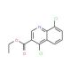 4,8-Dichloroquinoline-3-carboxylic acid ethyl ester (CAS 56824-91-0) - chemical structure image